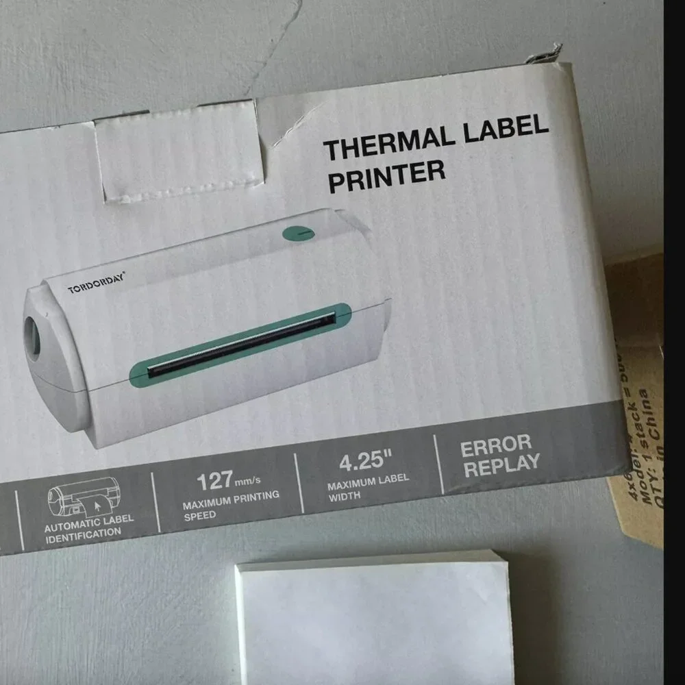 NWT TORDORDAY USB Thermal Label Printer 4x6inch